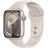 Hodinky Apple Watch Series 9 GPS + Cellular, 45mm Starlight Aluminium Case with Starlight Sport Band - S/M