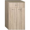 AQUALINE ZOJA / KERAMIA FRESH 50 x 29 x 78cm skrinka spodná závesná, dub platin, 50315