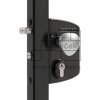 Elektrický zámok LOCINOX LEKQ U4 s funkciou FAIL OPEN | pre hranatý profil 60-80 mm | čierna RAL 9005