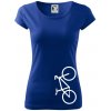 Bicykel na výšku - Dámske tričko Pure - XS ( Kráľovská modrá )