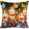Vianočný návlek Adventný veniec, 100% polyester, 40x40cm