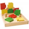 Školské drevené geometrické puzzle Vario