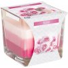 Dúhová Sviečka v skle Ruža 170g (RJC-07)