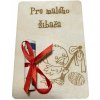 Darček pre šibačov kuriatko s korbáčom a vajíčkom