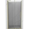 Mexen Velar L, posuvné sprchové dvere do otvoru 90 cm, 8mm číre sklo, zlatá matná, 871-090-003-01-55