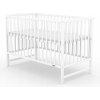 Drevená postieľka NEW BABY 50957-NBSK-lill-bila 60 x 120 cm biela