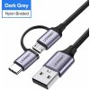 Ugreen 30875 2in1 USB - micro USB / USB Type C, 2.4A, 1m, černý