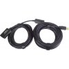 PremiumCord KU2REP10 USB 2.0 repeater a prodlužovací A/M-A/F, 10m