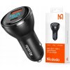 MCDODO VÝKONNÁ RÝCHLA NABÍJAČKA AUTOMOBILOVÁ MERAČKA 2X USB USB-C 95W LED