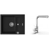 K-StrongSinks S3 Set drez Vardar 615x500mm granit čierna + Bater. Stréva chrom