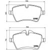Sada brzdových platničiek kotúčovej brzdy BREMBO P 06 051