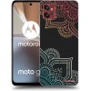 Picasee silikónový čierny obal pre Motorola Moto G32 - Kvetinový vzor