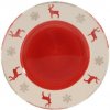 Vianočný keramický dezertný tanier 21cm sob