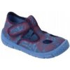 Befado detské papuče na suchý zips modré, veľkosť 22