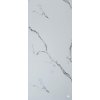 Mramorový PVC nástenný panel s výraznými náhodnými čiernymi žilami-60x120 cm Trieda: Trieda A