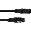 Eurolite DMX kabel XLR 3pin, 3m délka, černý