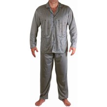 Miro 2121 pánské pyžamo dlouhé šedé