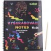 Wiky Vyškrabovací notes duhový 10 listů v sáčku 28x21cm