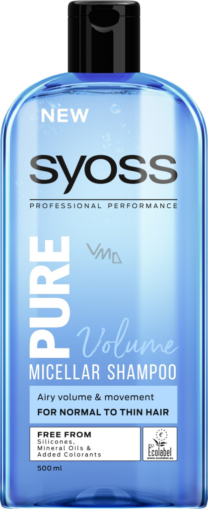 Syoss Pure Volume šampón pre slabé vlasy 500 ml