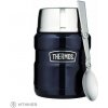 Thermos Termoska na jedlo so šálkou a skladacou lyžicou, 470 ml, tmavomodrá
