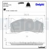 Sada brzdových platničiek, vždy 4 kusy v sade DELPHI LP3527