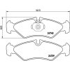 Sada brzdových platničiek kotúčovej brzdy BREMBO P 50 081