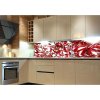Dimex fototapety do kuchyne, samolepiace - Kryštál červený 60 x 180 cm