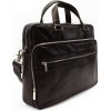 Tmavo hnedá kožená business taška na notebook Avgerinos