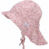 STERNTALER Klobúk letný na zaväzovanie s potlačou vetvičiek UV 30+ pink dievča-51 cm-18-24 m