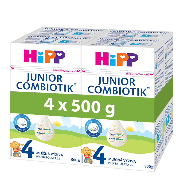 HiPP 4 JUNIOR Combiotik 4 x 500 g od 42,53 € - Heureka.sk
