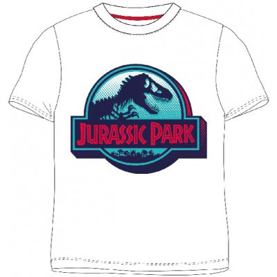 EPLUSM chlapčenské tričko Jurský park biele