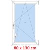 Soft Plastové okno 80x130 cm, otváravé a sklopné