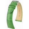 Kožený remienok Hirsch London L 04307042-2, zelený, z kože aligátora, dĺžka L, Quick Release 22 mm