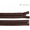 Zips špirálový 6mm deliteľný 50cm hnedý