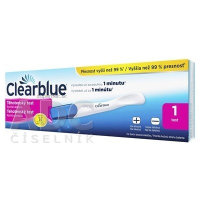 Tehotenský test Clearblue Rýchla detekcia 1x1 ks, 4084500759633