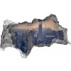 Fototapeta diera na stenu 3D Manhattan new york city 95x73 cm