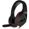 GENIUS sluchátka s mikrofonem HS-G560 GX Gaming, black-red, 3,5