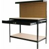 Strend Pro Stôl Racks DWB60, pracovný, do dielne, 1x zásuvka, 120x60x150 cm, max. 230 kg