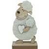 GOBA Veľkonočná dekorácia – Ovečka s kožuchom a srdiečkom