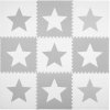 Ricokids Penové puzzle na zem 180x180cm 9ks - hviezdy