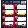 ASTRA Samolepiace štítky na zošity 8ks FC BARCELONA, FC-201, 708018002