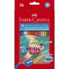 Faber-Castell Akvarelové pastelky 36 farieb + štetec
