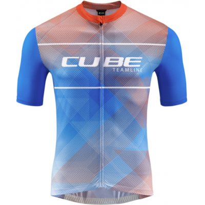 Cube Teamline Jersey Competition SS M white/blue/red