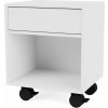 Nočný stolík Dream na kolieskach biely