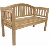 Záhradná lavica DIVERO 2miestna, neošetrená, 131,5 cm