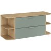 ArtCom Kúpeľňová skrinka s doskou ASTER Green LRSM D120cm | 120 cm