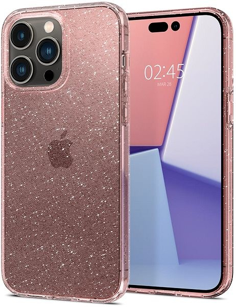 Spigen Liquid Crystal Glitter Rose Quartz iPhone 14 Pro