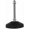Onpira Čierne nastaviteľné nohy k stroju kyvné 15° Model: Ø80x115 mm / M10