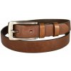 Dámsky kožený opasok hnedý 25 mm dĺžka 100 cm