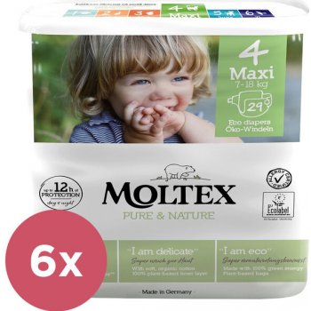 MOLTEX Pure & Nature Maxi 7-18 kg 6 x 29 ks